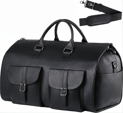 The Voyager - Premium Leather Duffel Bag