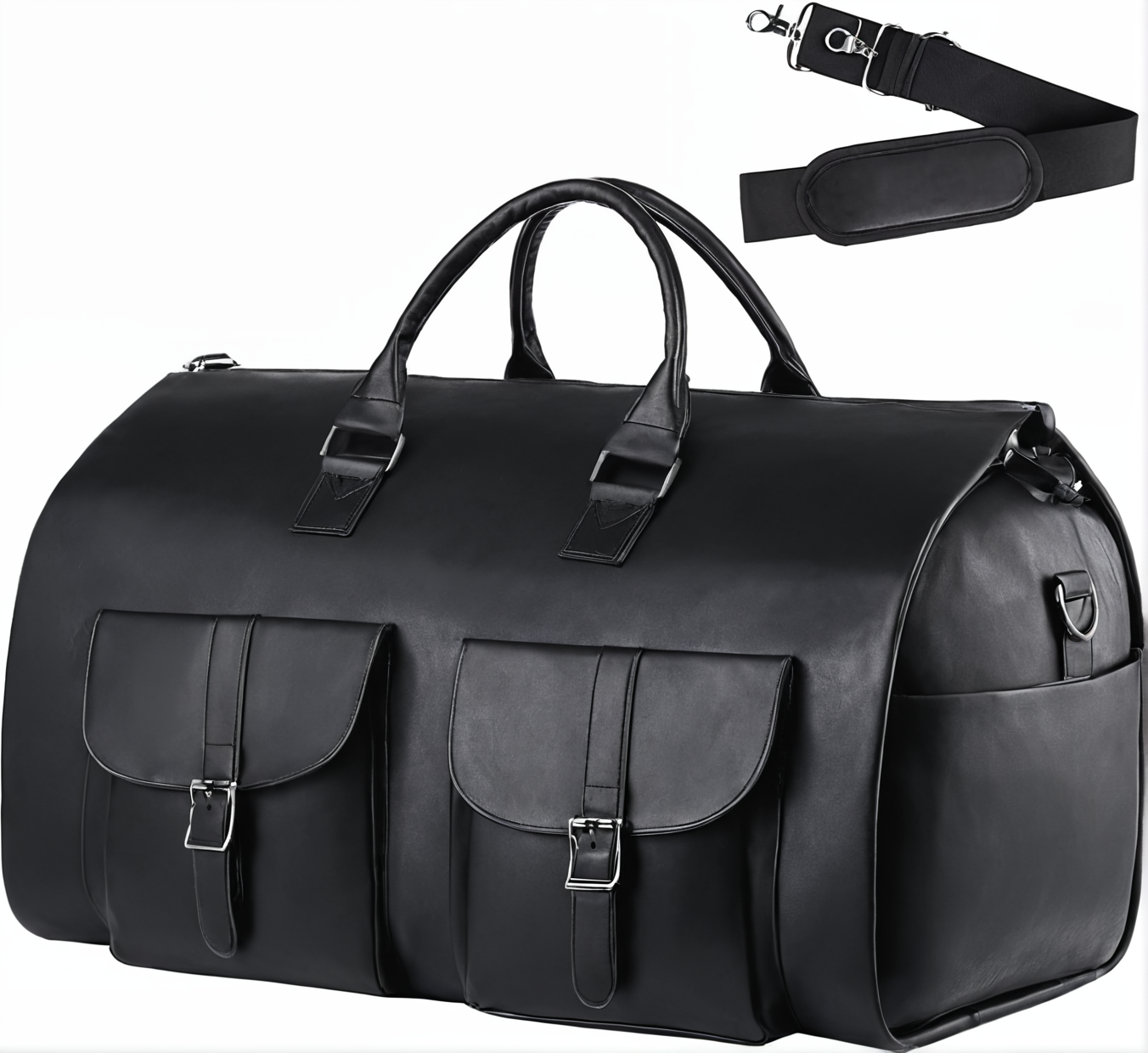 The Voyager - Premium Leather Travel Duffel Bag