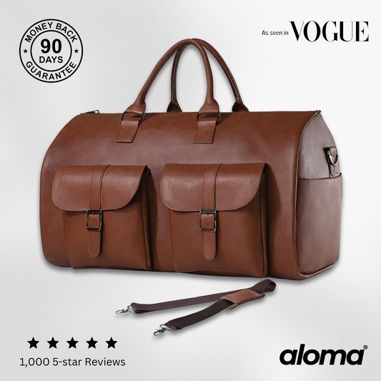 The Voyager - Premium Leather Duffel Bag