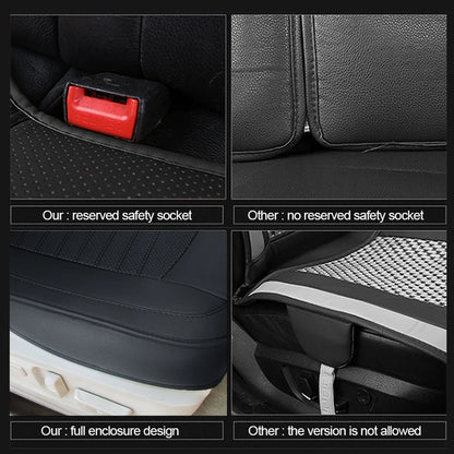 Luxury PU Leather Car Seat Cover Comfortable And Breathable All Year Round Protector The Car Seat Auto Cushion Accessories