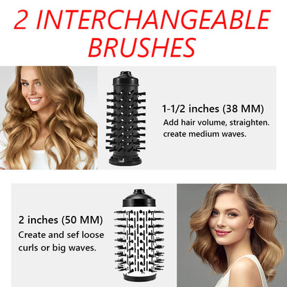 VibraLuxe - 3 in 1 Rotating Electric Hair Straightener Brush 