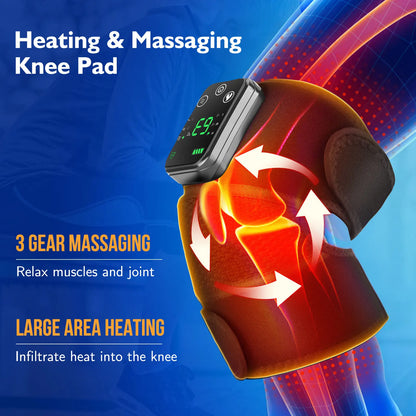 Electric Heating Shoulder Massage Pad Hot Compress Knee Massager Elbow Support Brace Vibration Massage Relive Arthritis Pain