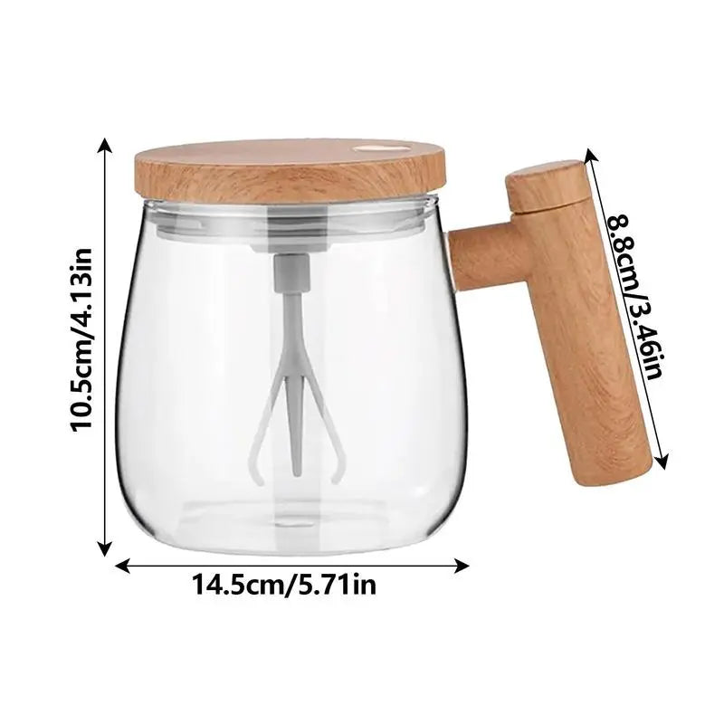 Self Stirring Mug Portable Electric Stirring Coffee Cup Office Glass Inner Tank Mug Automatic Electric Protein Powder Mix Cup